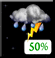 Tuesday Night: Chance Showers And Thunderstorms
